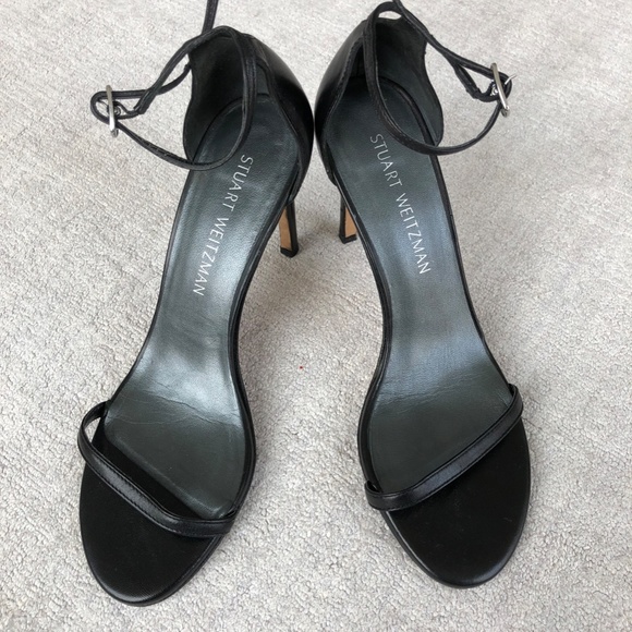 Stuart Weitzman black leather sandals in great condition - Picture 1 of 9